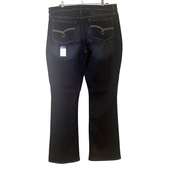 Riders by Lee Midrise Bootcut Dark Blue 18M Premium Stretch Women's Jeans Retro - Picture 2 of 9
